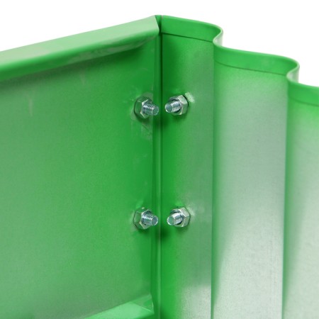 The flowerbed is galvanized "petal", d = 70 cm, h = 15 cm, bright green, Greengo-9