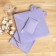 Set for bathing crumbs I (ocorous towel 85*85 ± 2cm, towel 40*55cm, mittens), lilac color