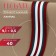 Braid knitted lamps 40 mm, 9.1 ± 0.5 m, burgundy/green/white color