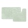 A set of mats for the bathroom IDDIS, 50x80 cm, 50x50 cm, microfiber, color light green