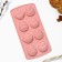 Silicone form for baking "chickens", 10.6 x 20.7 cm.