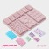 Form for chocolate of the share "Chocolate Assorted", silicone, 20 × 15 cm, 9 cells, pink color
