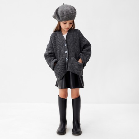 Cardigan Children's KAFTAN, size 34 (122-128 cm), gray-1