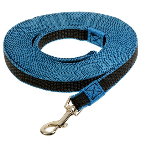 Kaponnoye zonik leash with double latex thread, 7 m x 2 cm, blue