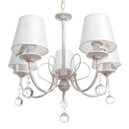 Chantal chandelier 5x40W E14 white+gold 58x58x50 cm Bayerlux-1