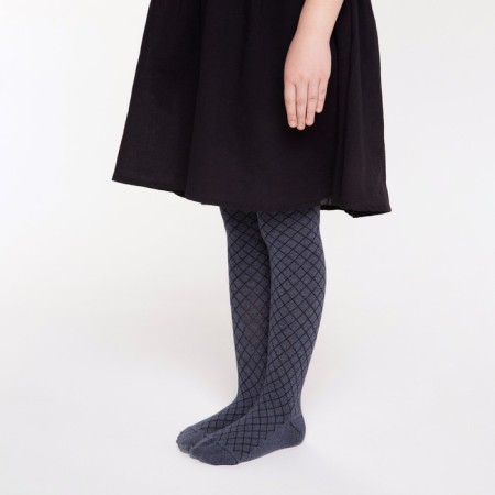 Pantyhose children, jeans color, height 122-128 cm-3