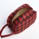 Cosmetic bag with lightning, black/red color