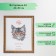 Photo frame plastic 40x50 cm, gold (plastic screen)