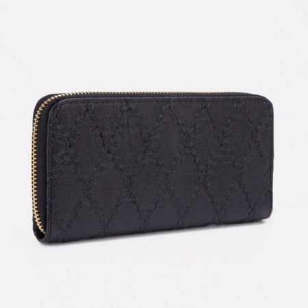 Women's wallet with lightning, black color-1