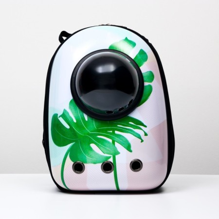 Backpack for carrying animals "leaf", with a viewing window, 32 x 25 x 42 cm-10