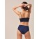 Female top on thin straps Top Spalla Stretta, size 48-50, deep blue color