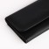 Women's wallet on the button, black color