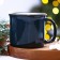 New Year's ceramic mug “Dreams will surely come true”, 450 ml, blue color