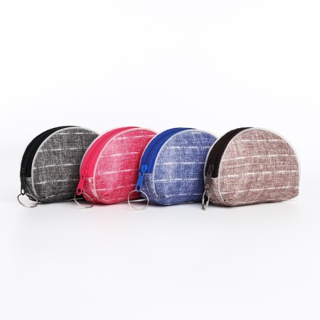 Women's wallet with zipper, color mix