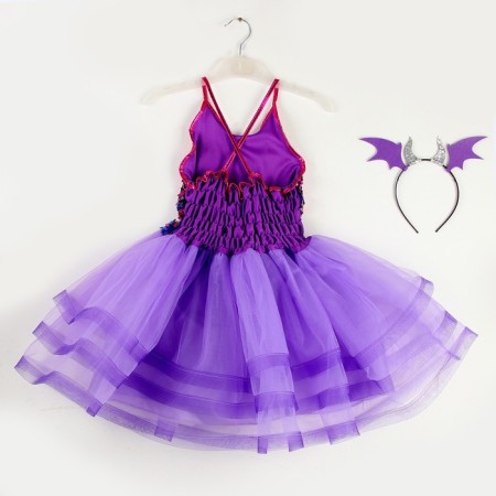 Carnival set "Dragon": purple dress, rim-10