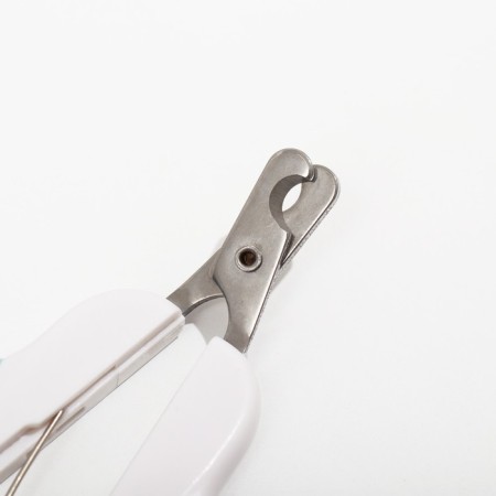 Coger scissors "Pijon" Premium curved, with an emphasis for the finger, white-pink-1