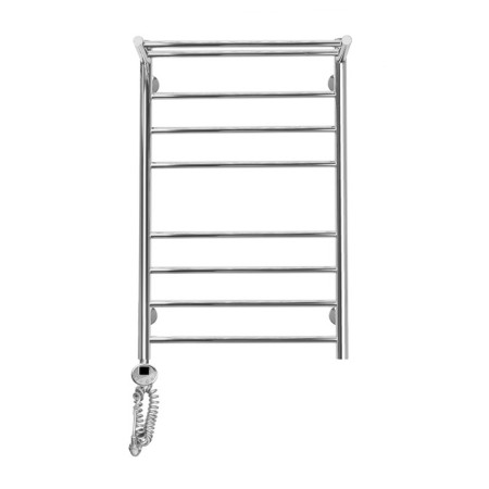 Domoterm electric heated towel rail "Medea" P8, 500x800 mm, with a shelf, left, chrome-2