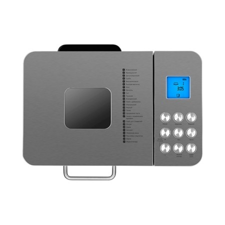 Redmond RBM-M1910, 550 watts, 25 programs, choice of crust color, silver-3