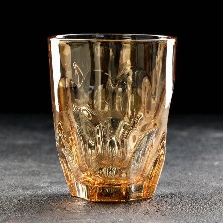 Glass glass "Lava", 325 ml, gold color