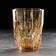 Glass glass "Lava", 325 ml, gold color