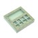 Box for 8 sweets + chocolate, with a window, "military style" 17.7 x 17.8 x 3.8 cm