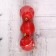 Set of balls plastic D-5.5 cm, 3 pcs "matte" red