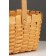 Wicker basket 22 x 16 x 12 cm, handle h = 15 cm, natural