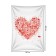 Decorative panel with photo printing "Air Heart", vertical, size 150x200 cm