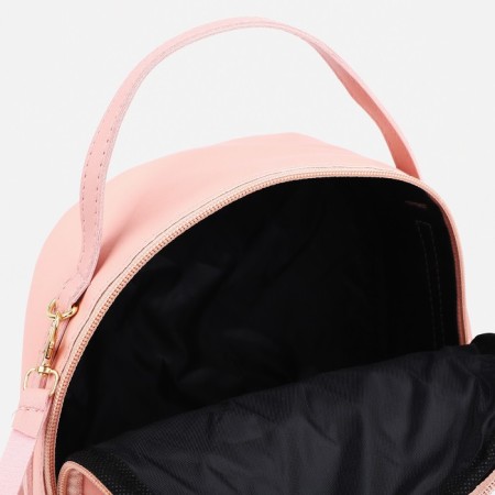 Ryukzak-Mini made of artificial leather with lightning, 1 pocket, pink color-3
