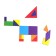 Set of puzzle "Mongolian game and tangram"