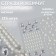 Rhinestones and pearls self -adhesive curly “Assorted”, 125 pcs on the sheet, silver color