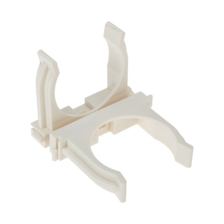 Fastener-clip for the mounting gun Ø 50 mm, white (25 pcs/UP) rexant