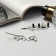 Invisibility for hair "Annabelle" (set 2 pcs) butterfly black, 6.5 cm, silver