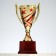 Cup 183b, award figure, gold, plastic stand, 20.5 × 9.5 × 7.5 cm.