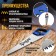 Hacksaw on wood tundra, 2k handle, 3D sharpening, heated tooth, 7-8 tpi, 450 mm