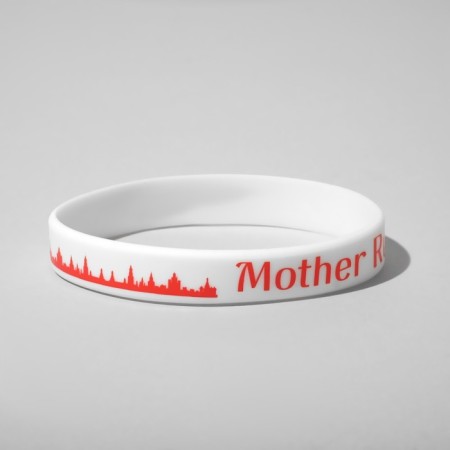 Silicone bracelet Mother Russia, the color is red-white-2