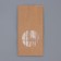 Craft package Paper beam, two -layer, with a window, rectangular bottom 10 (7) x 6 x 20 cm