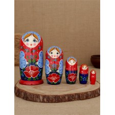 Матрешка "Аленький цветочек" 5 кукольная