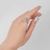 Ring "Liszt" spiral, color silver, dimensionless