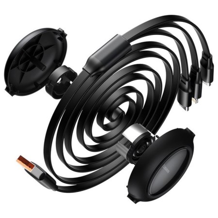 3 in 1 baseus cable, 3.5 a, microUSB/type-C/Lightning-USB, 1.1 m, black-5