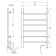Electric towel Domoterm 109-6, 500x800 mm, right, white matte