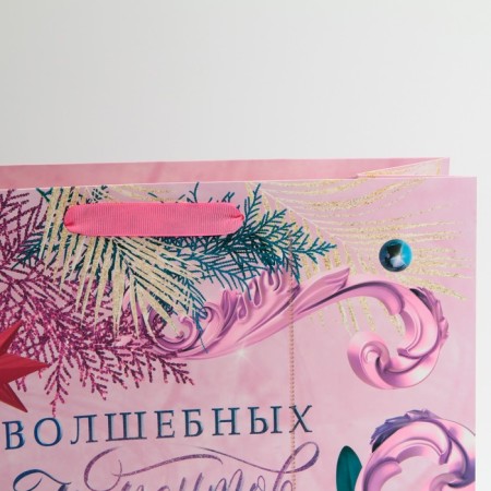 Laminated vertical package “Magic moments”, L 31 x 40 x 11.5 cm, New Year-5