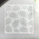 Plac "Palm leaves" 13x13 cm stencil