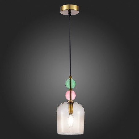 STL LUCE Sus. SL2000.223.01. GEA. 1x40 W, E14, 16.5x16.5x32.5 cm, golden color-2