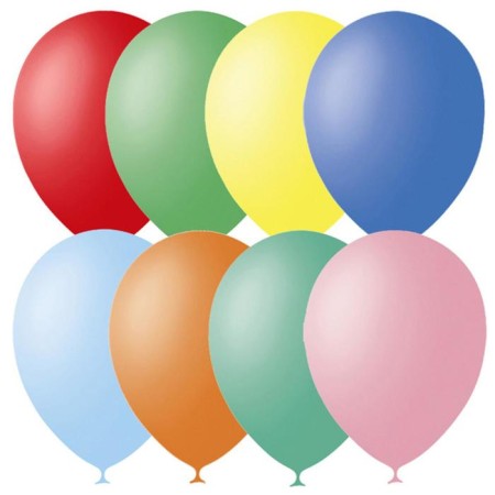 Latex ball 5 ", water bombs, pastel, set of 100 pcs., Mix colors