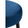 Baric chair Plato 2 metal/velor, black/blue 43x43x65 cm