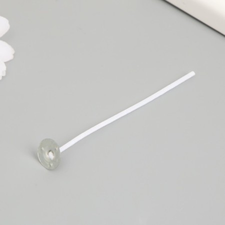 File for a candle cotton, white metal 8 cm-1