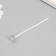 File for a candle cotton, white metal 8 cm