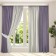 Set of curtains "Canvas", size 200x270 cm, 2 pcs, color purple gray