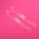 Steplicon straps, plastic accessories, 1.5 cm, 37 cm, pair, color transparent